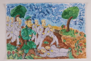 watercolour-arie-singer-holocaust-concentration-camp